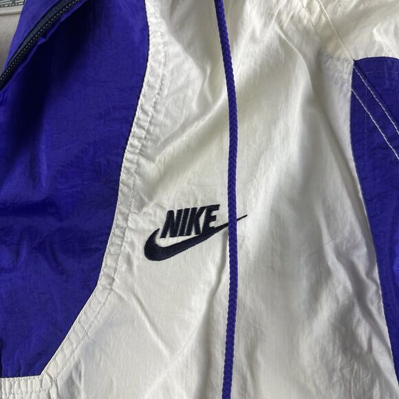 Nike‎ Vintage 90s Jacket Womens Medium Windbreaker Colorblock Full Zip - Picture 3 of 16